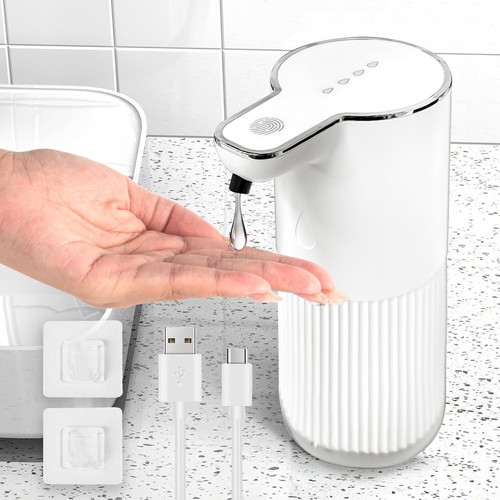 380ml Seifenspender mit Sensor, Automatischer Seifenspender USB Wiederaufladbar - Bild 12 von 12