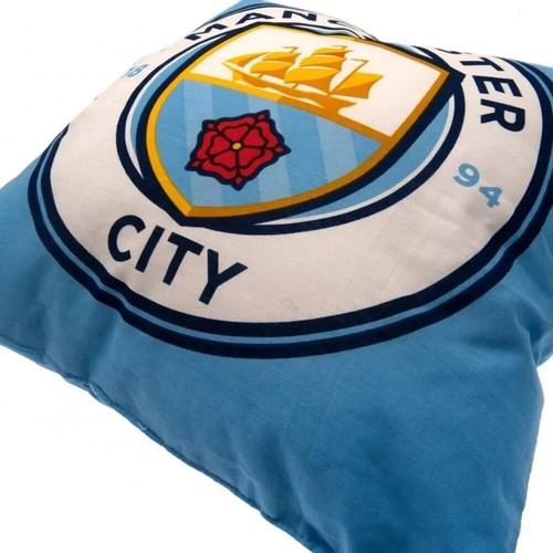 Manchester City FC Crest Cushion Home Décor MCFC Fan Gift Official - Picture 4 of 5