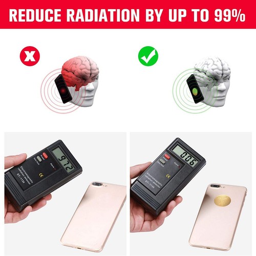 6/12 Pcs Radioprotection Téléphone Portable Autocollants EMF Bloqueur Dispositifs Anti Rad - Photo 9 sur 14