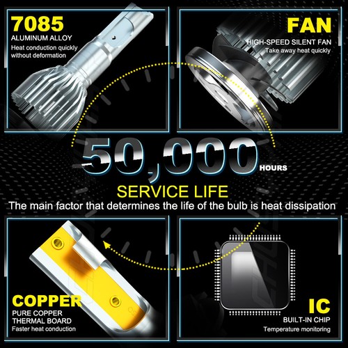 DOT 7inch LED Projector Headlight High&Low Beam Fit Datsun 280ZX 280Z 260Z 240Z - Picture 6 of 15
