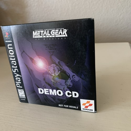 Metal Gear Solid MGS VR Missions PS1 DEMO CD 1999 PlayStation NFR RARA PROMOCIÓN DE COLECCIÓN - Imagen 4 de 24