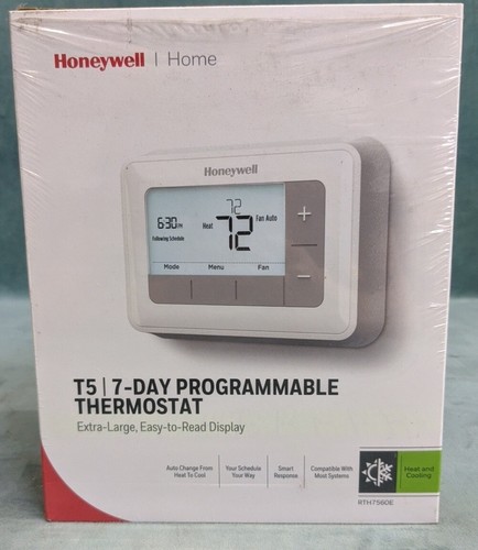 Honeywell T5 7 Day Programmable Smart Thermostat Large Display RTH7560E READ!!!! - Picture 1 of 9