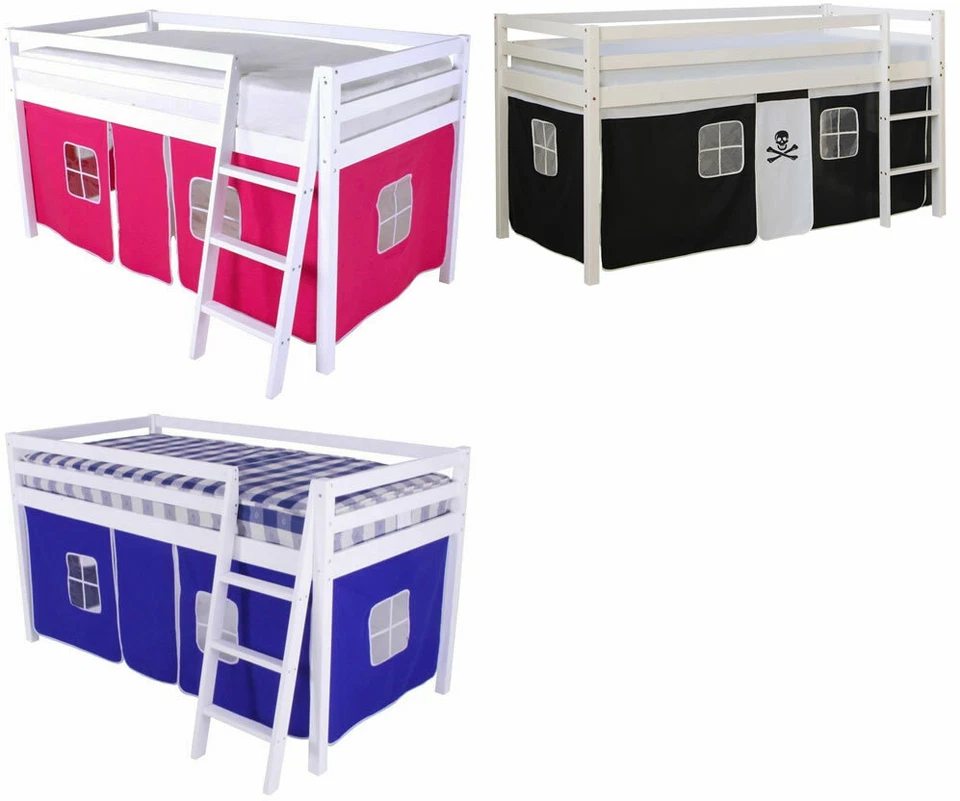 Tent for Midsleeper Cabin Bunk Bed Blue, Pink or Pirate Mid sleeper  - New — 第 3/4 张图片