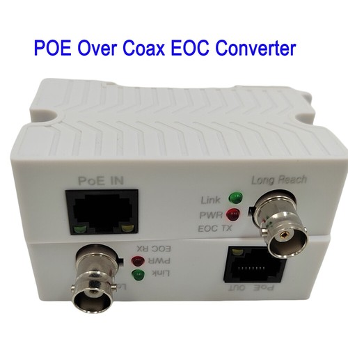 Convertidor POE sobre coaxial EOC Max 3000 ft potencia y transmisión de datos - Imagen 3 de 8