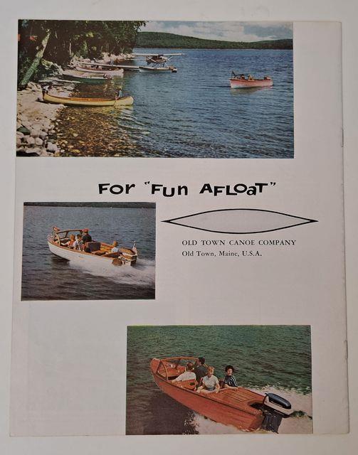 Vintage 1959 Old Town Canoes Boats Accessories Catalog Brochure New Old Stock