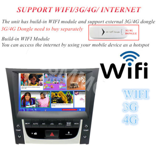 Reproductor de MP5 de radio de coche apto para Lexus GS350 GS400 2005-2011 GPS para Apple Carplay - Imagen 5 de 24