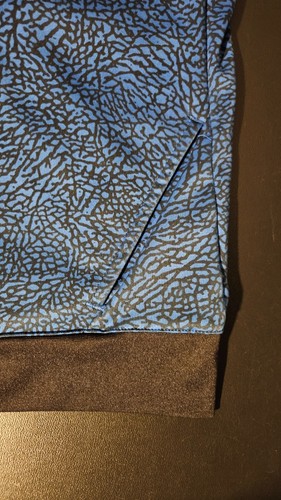 Jordan Full Zip Fleece Hoodie Jacket Youth XL Black/Blue Elephant Print - Picture 3 of 13