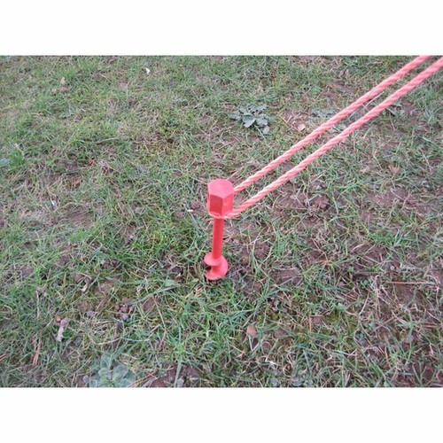 4 x Zelthering mit STAHLSCHÄKEL Erd-Sandwurm 32 cm STABIELO - Holly-WURMI ® - Bild 5 von 7