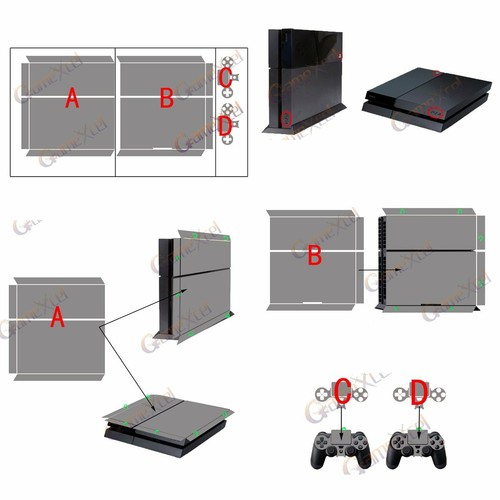Vinyl Skin Cover Decal Sticker for Sony Playstation 4 PS4 Console + 2 Controller - Picture 43 of 138