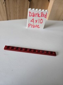 Lego 1x10 Plate Dark Red #4477 single Brick Marvel Disney Harry Starwars Fire