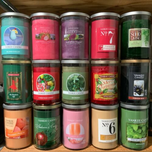 Yankee Candle 2-Wick Signature Tumbler 20 oz 22 oz Large Jar Candles Rare U Pick - Picture 2 of 74