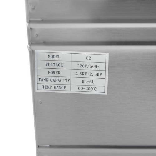 12L Gastro Friteuse Edelstahl Elektro Fritöse Doppel Fritoese mit Frittier 5000W - Bild 3 von 21