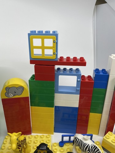 Vintage Lego Duplo Zoo Tiere Klinik Lot Figuren Blöcke Spielzeug Behälter 100+ Stck. - Bild 21 von 22