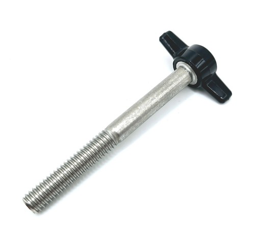 Tornillos de pulgar de 5/16" camiseta negra perno de ala acero inoxidable pernos en T paquete de 4 - Imagen 22 de 22