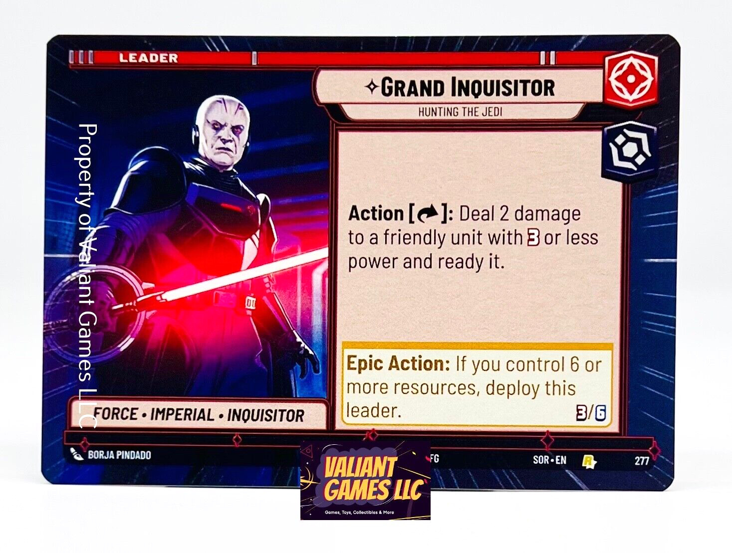 Star Wars Unlimited Grand Inquisitor #277 Hyperspace Spark of Rebellion