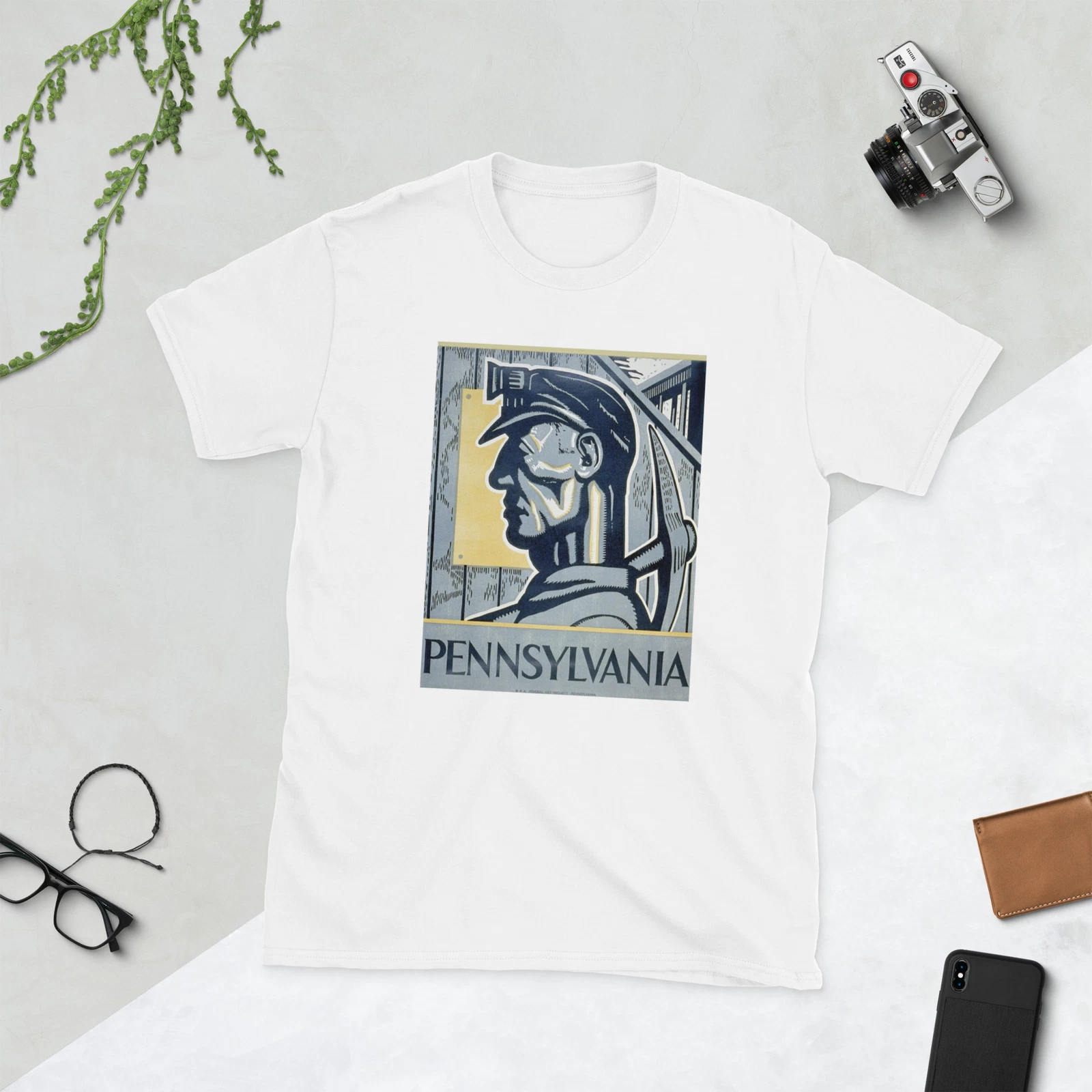 Pennsylvania WPA Federal Art Project Vintage Unisex T-Shirt
