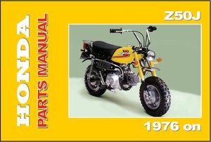 HONDA Parts Manual Z50J Z50 Z50A 1976 1977 on Replacement Spares
