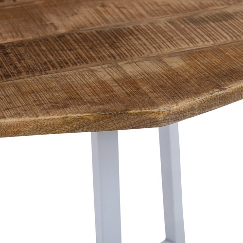 Set de mesas auxiliar nido de salón madera mango y marco metalico WOMO-DESIGN® - Imagen 3 de 7