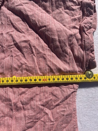 Kathmandu Shirt Womens Size 10 Pink Hemp Blend Chambray Button-Up Collared Top - Picture 7 of 9
