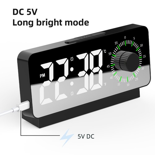 LED Wecker Digital Alarmwecker Uhr Kalender Schlummerfunktion Beleuchtet Alarm - Bild 11 von 13