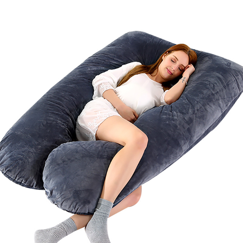 J/U-shape Maternity Pregnancy Pillow Nursing Sleeping For Body Feeding Support - Picture 18 of 31