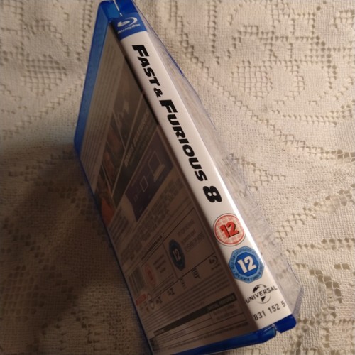 Fast & Furious 8 Blu-Ray (2016) Jason Statham Rock Used Condition See Photo's  - Picture 9 of 9