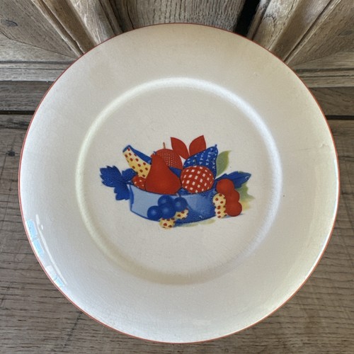 Universal Pottery 1940s Storage Bowl Lid & Small Bowl Set Calico Fruit Pattern - Picture 5 of 14