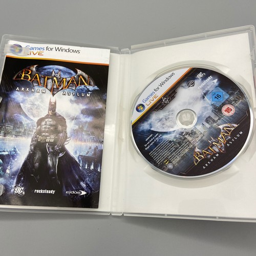 Batman Arkham Asylum Games For Windows Live PC Game DVD Excellent Condition - Picture 3 of 4
