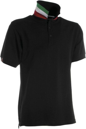 POLO MANICA CORTA PAYPER NATION MAGLIA BANDIERE NAZIONALI IN COTONE UOMO - Picture 13 of 15