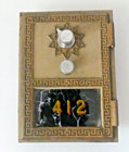 Vintage Antique Brass US Box, 3-5/8" x 5", Combination Type, #412, National 1964