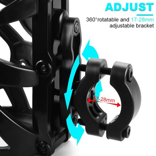 Adjustable Motorcycle Handlebar Drink Cup Holder Mount Water Bottle Bicycle New - Bild 8 von 12