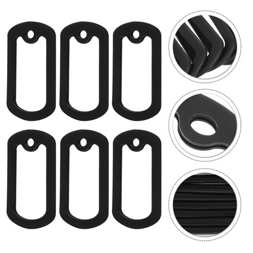 12 Pcs Silicone Case Dog Tag Silencers Man Travel Covers - Picture 2 of 12