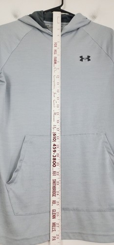 Under Armour Damen Langarm leichter Hoodie Loose Fit Größe S hellgrau - Bild 4 von 7
