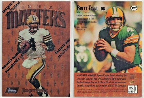 NFL Single Trading Cards Brett Favre Green Bay Packers - Picture 25 of 205