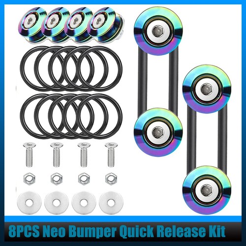 8x Neo Bumper Quick Release Replacement Kit ORing Front Rear Bumper Fastener New