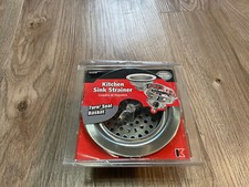 Keeney Kitchen Sink Strainer Stainless Steel Finish Standard Easy Install