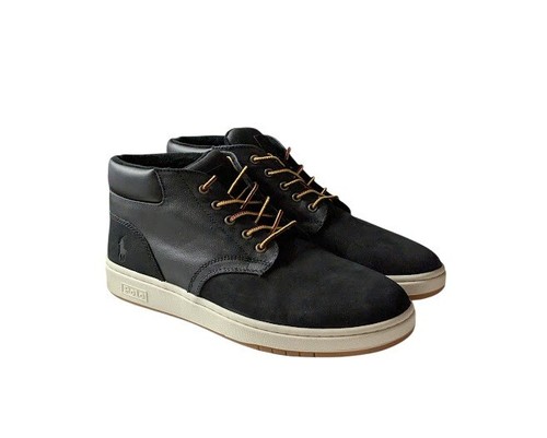 Polo Ralph Lauren Men Shrunken Nubuck Leather Sneaker Boot Size 10.5 New w/o Box - Picture 8 of 14