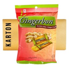 Agel 20x125g Ingwer Candy Gingerbon Ingwerbonbon Ingwer Bonbon Kaubonbon zäh