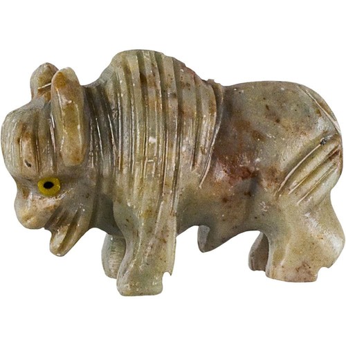 Búfalo Peruano Dolomita Espíritu Animal, Piedra de Bolsillo, ¡Preocúpate Piedra de Confort! - Imagen 2 de 2