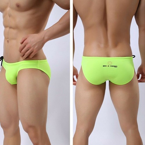 Men's Aussie Lifeguard Low Rise Sporty Brave Enhancing Swim Briefs Trunks - Picture 11 of 34