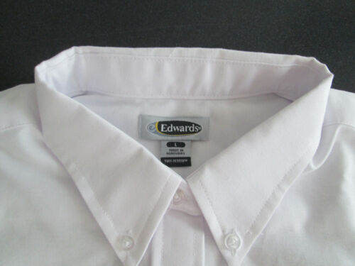 Camisa de mujer blanca manga corta Edwards xxs xs pequeña med grande xl 2x 3x Nueva 5027 - Imagen 3 de 7