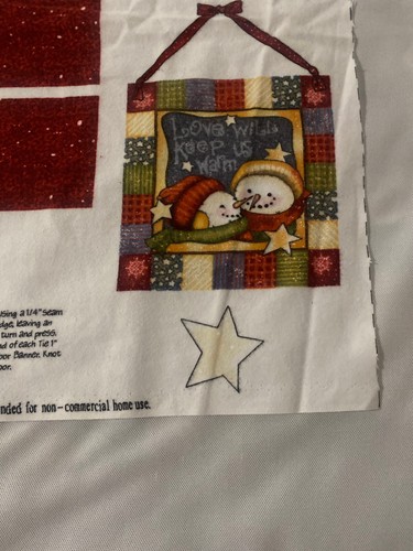 Daisy Kingdom"Frosty Friends" cotton flannel door banner panel or quilt - Picture 2 of 3