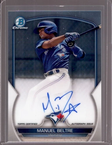 MANUEL BELTRE 2023 Bowman Chrome Prospects Autograph Auto #CPA-MB