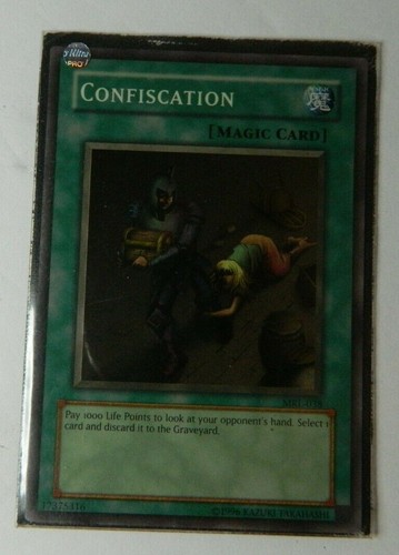Confiscation MRL-038 Super Rare Yu-Gi-Oh Vintage Card - Picture 2 of 3