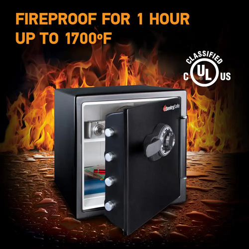 SentrySafe Combination Residential Floor Safe Fireproof Waterproof Cash Security - Picture 2 of 12