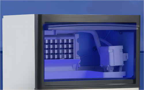 120LBS/24H Commercial Air Cooled Ice Maker with Water Purifier 40LBS Storage USA - Picture 5 of 16