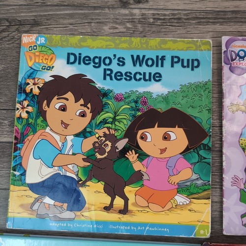 Dora The Explorer & Diego Kids Picture Books Mixed Lot Of 6 Nick Jr. HC & PB - Picture 2 of 8