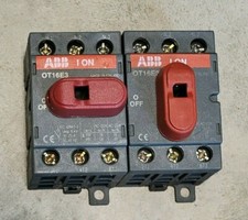 LOT OF 2 ABB OT16E3 120V SINGLE PHASE 60hZ