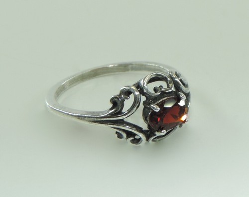  Vintage Trachten Damenring 925er Silber mit Turmalin (52 (16,5 mm Ø) - Bild 1 von 4