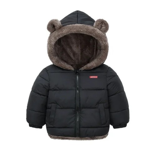 2 To 6 years Kids Winter Thicken Unisex Jacket Warm Hooded Parka Outerwear Coat - Picture 8 of 13